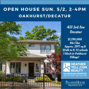 Open House Decatur Heather Tell Realty