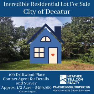Residential Lot for Sale City of Decatur Heather Tell Realtor