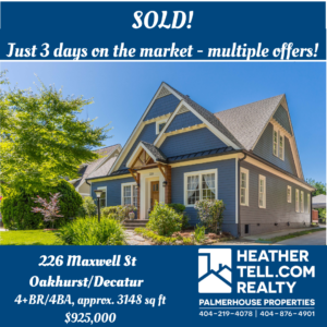 226 Maxwell St in Oakhurst SOLD by Heather Tell, Realtor